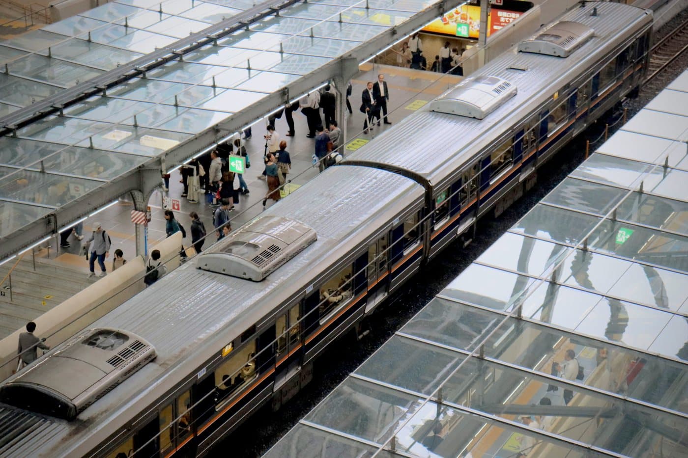 Taking the train across Kansai in Japan